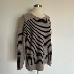 Kokun 100% Cashmere Striped Sweater Sz XS